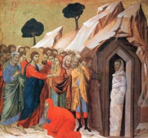 Воскрешение Лазаря Дуччо ди Буонинсенья 1306-1311 г.г.